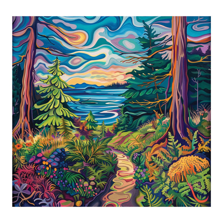 Loopy Impressions Pattern - Explore British Columbia